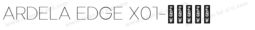 Ardela Edge X01字体转换